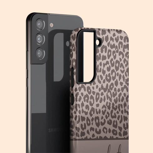 Boho Leopard Custom Name Galaxy Case