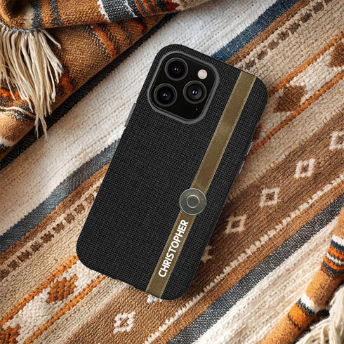 Personalized Cotton Fabric Denim iPhone Case