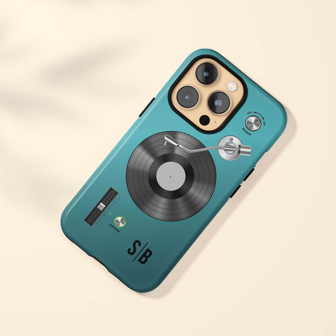 Personalized Classic Vinyl Record Player iPhone Case
