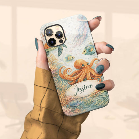 Personalized Enchanting Coastal Reef Collection iPhone Case