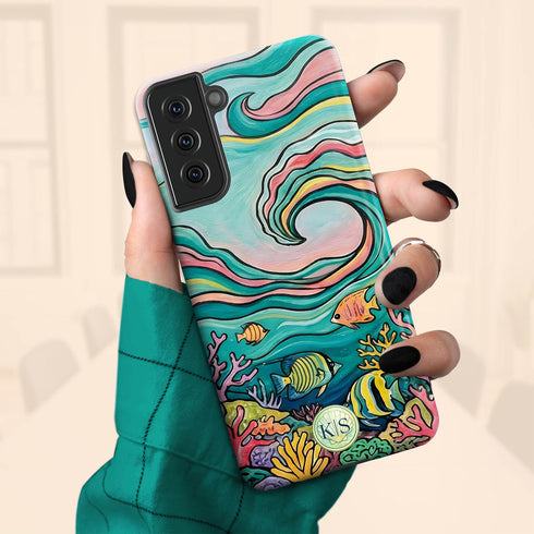 Personalized Ocean Flow Galaxy Case