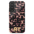 3D Custom Initials Dark Tort Galaxy Case - Centered
