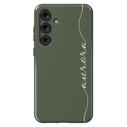 Custom Name Fresh Calligraphy Galaxy Case - Vertical