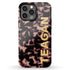 3D Custom Name Dark Tort iPhone Case