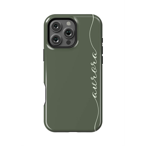 Custom Name Fresh Calligraphy iPhone Case - Vertical