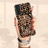 Wild Metallic Leopard 3D Initials Galaxy Case