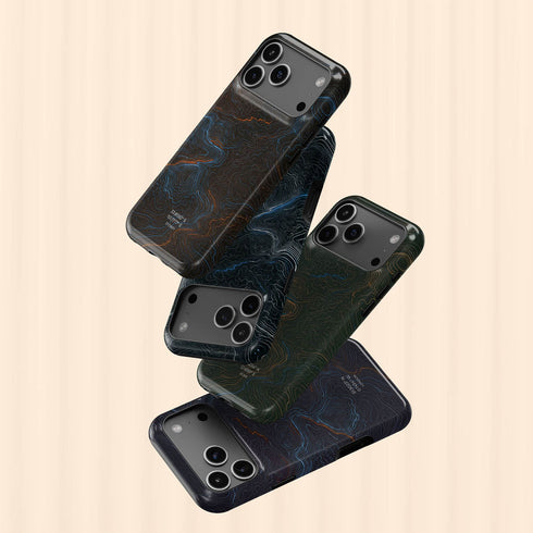 Personalized Midnight Topography iPhone Case