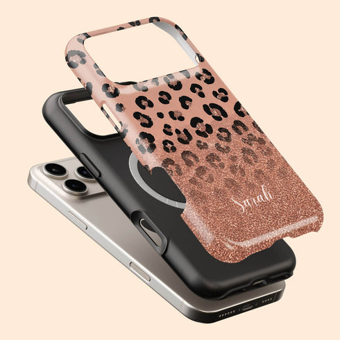 Personalized Leopard Glow iPhone Case
