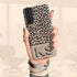 Boho Leopard 3D Initials Galaxy Case