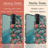 Custom Initials Tropical Pink Flamingos Galaxy Case