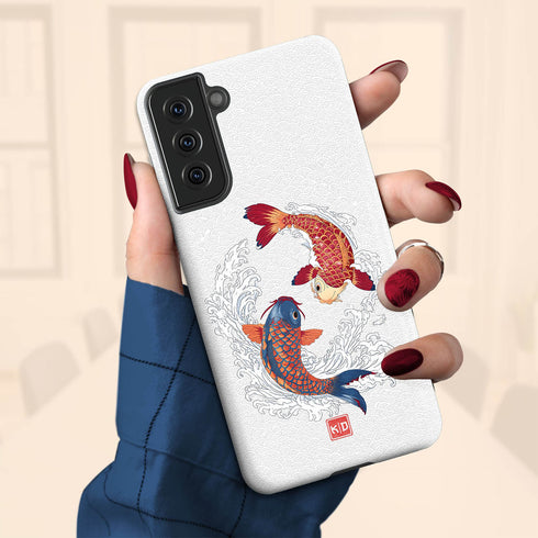 Personalized Yin Yang Koi Harmony Galaxy Case