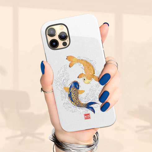 Personalized Yin Yang Koi Harmony iPhone Case