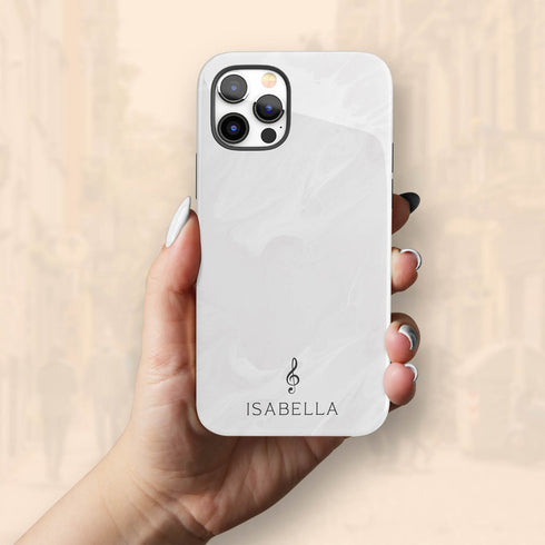 Custom G Clef Music Note Symbol iPhone Case