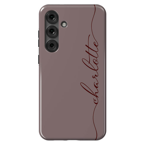 Custom Name Fresh Calligraphy Galaxy Case - Vertical