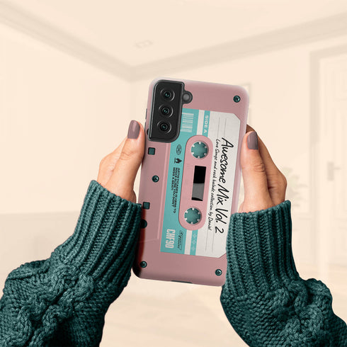 Personalized Retro Audio Cassette Mixtape Galaxy Case