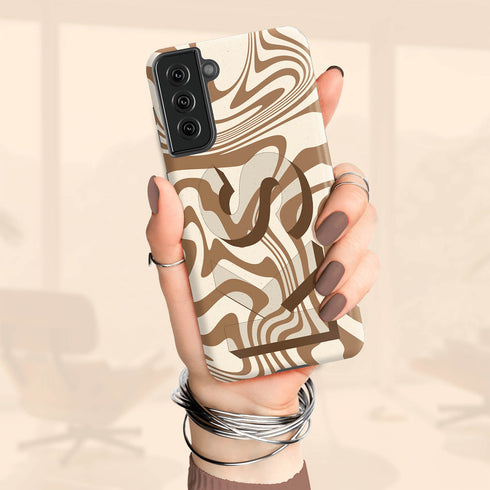 Custom Twister 3D Initials Galaxy Case