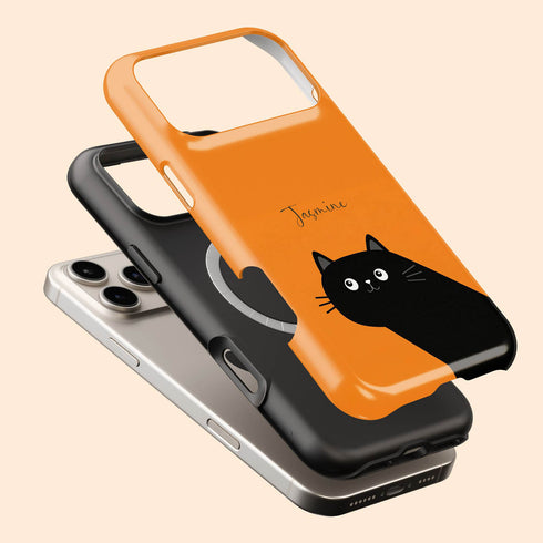 Personalized Cute Cat Mood iPhone Case