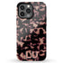 3D Custom Initials Dark Tort iPhone Case - Centered