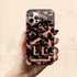 3D Camo Initials Dark Tort iPhone Case