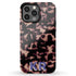 3D Custom Initials Dark Tort iPhone Case - Centered