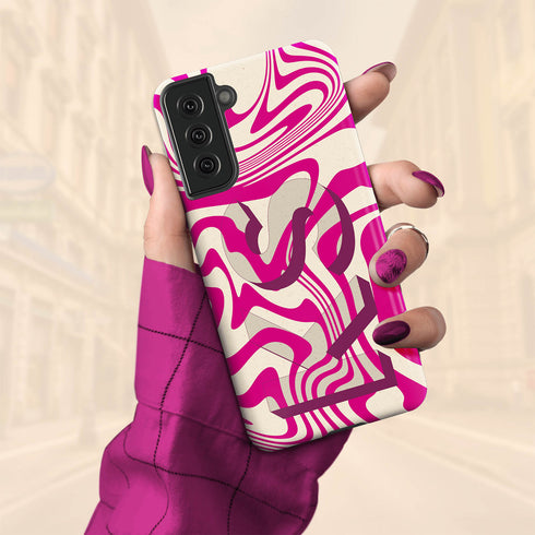 Custom Twister 3D Initials Galaxy Case