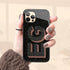 3D Initials Dark Leopard iPhone Case - Vertical