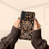 Wild Metallic Leopard 3D Initials Galaxy Case