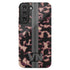 3D Striped Pattern Initials Dark Tort Galaxy Case