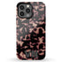 3D Custom Initials Dark Tort iPhone Case - Centered