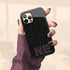 Custom 3D Initials Dark Leopard iPhone Case - Centered