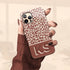 Boho Leopard 3D Initials iPhone Case