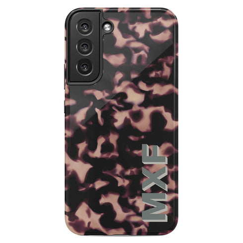 3D Custom Name Dark Tort Galaxy Case