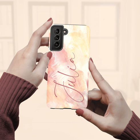Acrylic Paint Custom Signature Personalized Name Galaxy Case