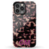 3D Custom Initials Dark Tort iPhone Case - Centered