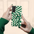 Groovy Checkerboard 3D Initials Galaxy Case