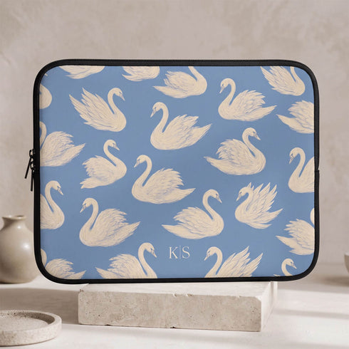 Personalized Swan Lake Laptop Sleeve