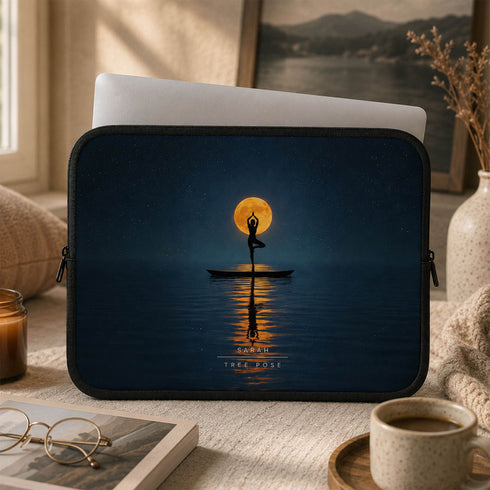 Personalized Celestial Yoga Laptop Sleeve