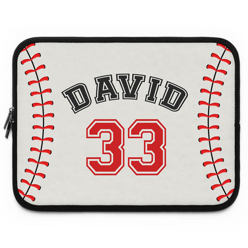 Personalized Baseball Laptop Sleeve