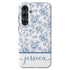 Custom Name French Toile De Jouy Galaxy Case V2