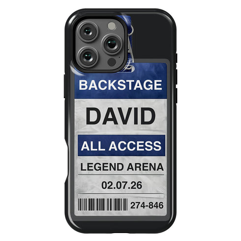 Personalized Music Concert Backstage Pass iPhone Case
