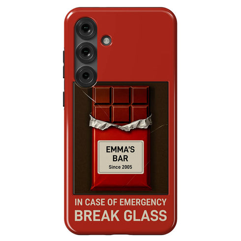 Personalized In Case of Emergency Break Glass Galaxy Case