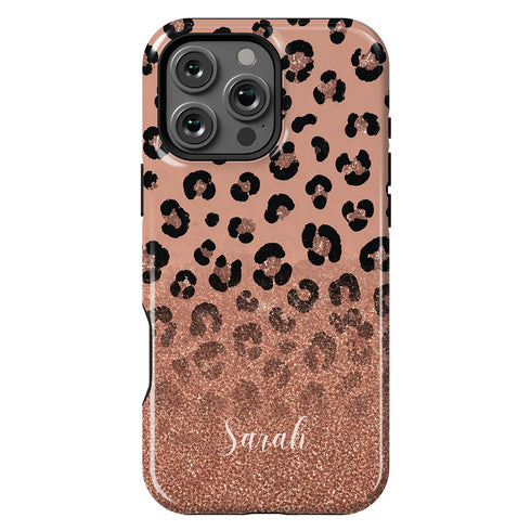 Personalized Leopard Glow iPhone Case
