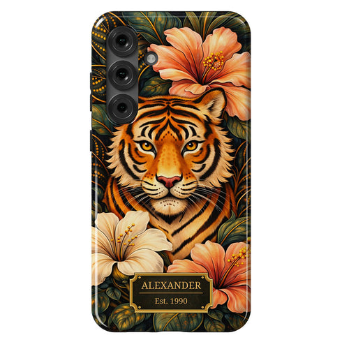 Personalized Royal Tiger Garden Galaxy Case
