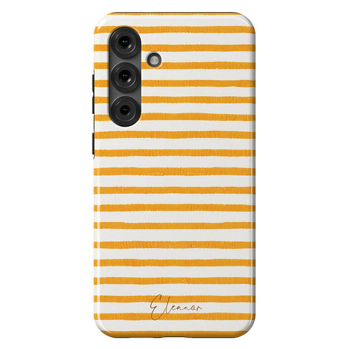 Personalized Coastal Stripes Galaxy Case