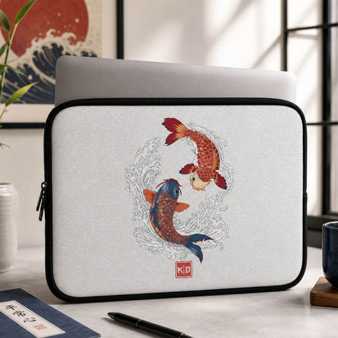 Personalized Koi Harmony Laptop Sleeve