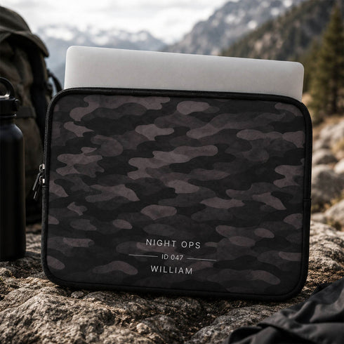 Personalized Tactical Camo Laptop Sleeve