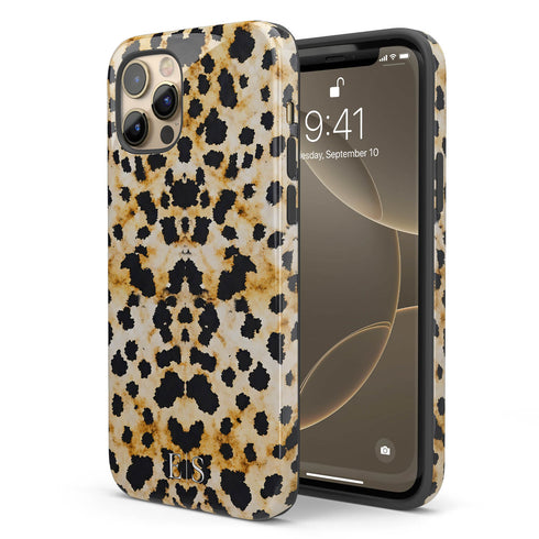 Personalized Luxe Inked Leopard iPhone Case