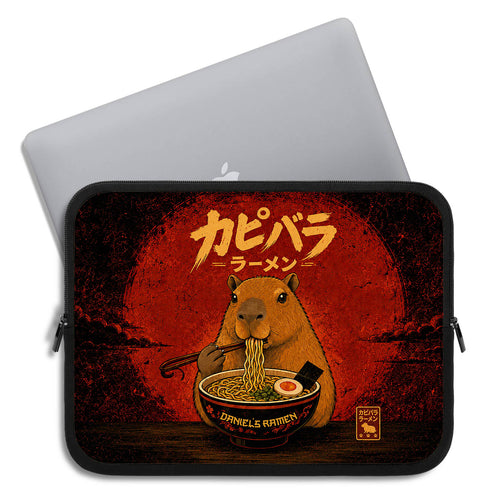 Personalized Capybara Ramen Laptop Sleeve