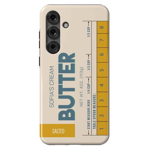 Custom Name Butter Cream Galaxy Case