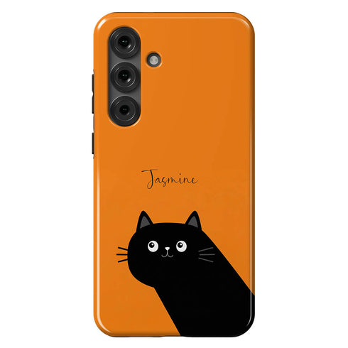 Personalized Cute Cat Mood Galaxy Case